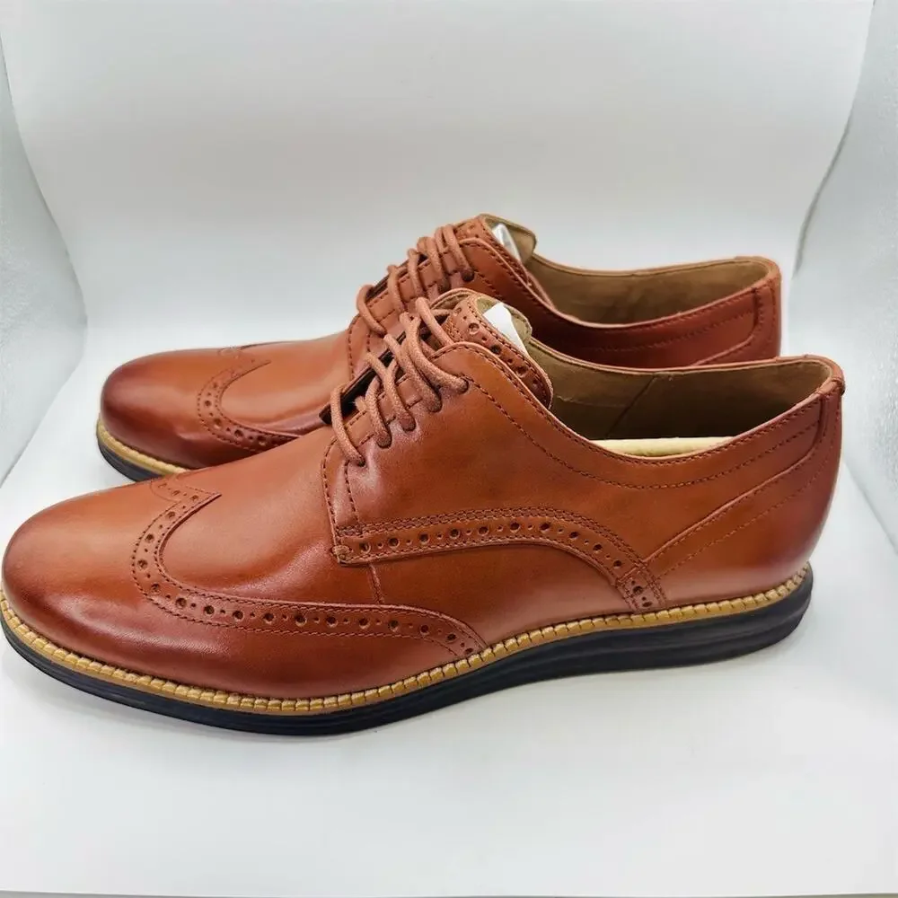 Cole Haan Original Grand Shortwing Oxford Brown Dress Shoes | Men’s Size 10M US